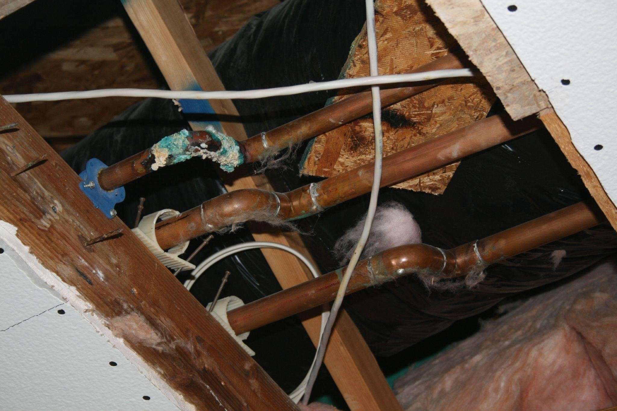 onsite creative fix copper pipe leak