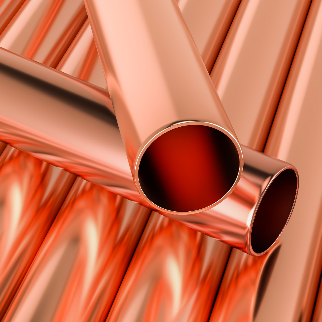new copper plumbing pipes installed showing clean corrosion-free piping for long-lasting water system