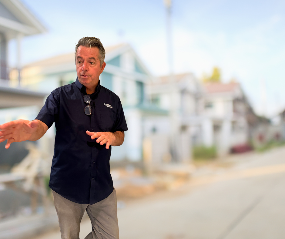 Creative Repipe specialist explaining the difference between a plumber and a repipe specialist to an Orange County homeowner