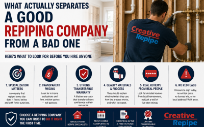 What Actually Separates a Good Repiping Company From a Bad One