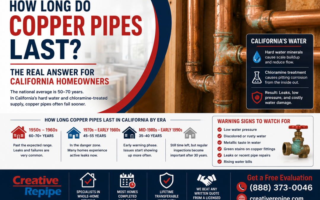 How Long Do Copper Pipes Last? The Real Answer for California Homeowners