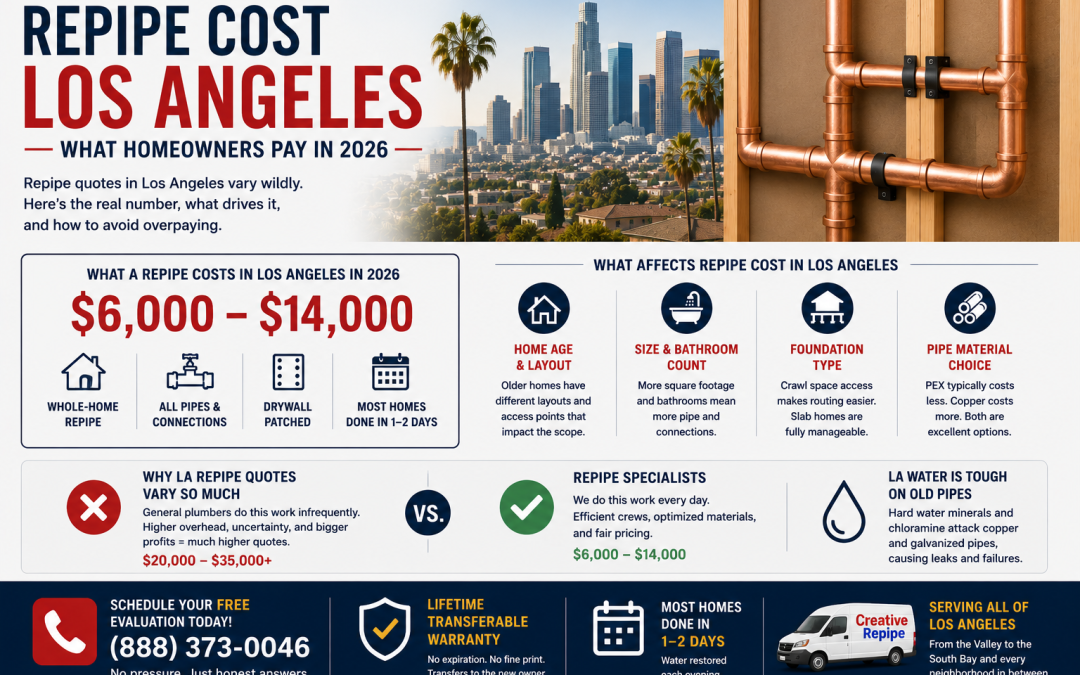 Repipe Cost in Los Angeles: What Homeowners Are Actually Paying in 2026
