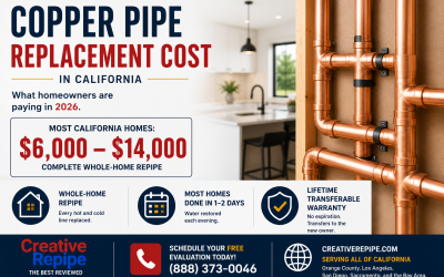 Copper Pipe Replacement Cost in California: What Homeowners Are Paying in 2026