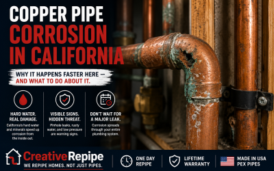 Copper Pipe Corrosion in California: Why It Happens Faster Here — and What to Do About It