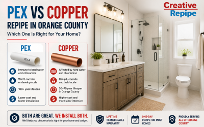 PEX vs Copper Repipe in Orange County: Which One Is Right for Your Home?
