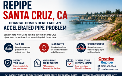 Repipe Santa Cruz CA: Why Coastal Homes Here Face an Accelerated Pipe Problem
