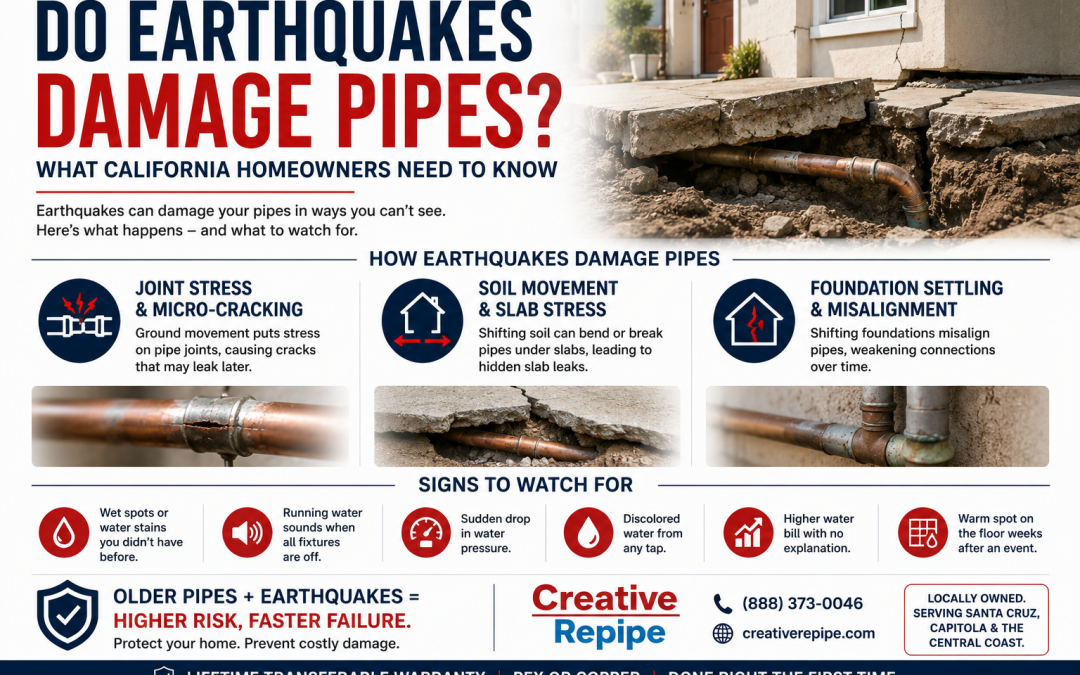 Repipe Santa Cruz CA: Why Coastal Homes Here Face an Accelerated Pipe Problem