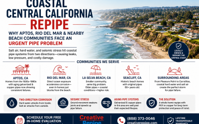 Coastal Central California Repipe: Why Aptos, Rio del Mar, and Nearby Beach Communities Face an Urgent Pipe Problem