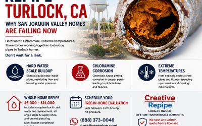 Repipe Turlock CA: Why San Joaquin Valley Homes Here Face a Growing Pipe Problem