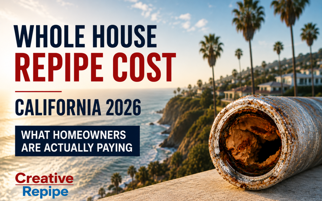 Whole House Repipe Cost in California 2026: What Homeowners Are Actually Paying
