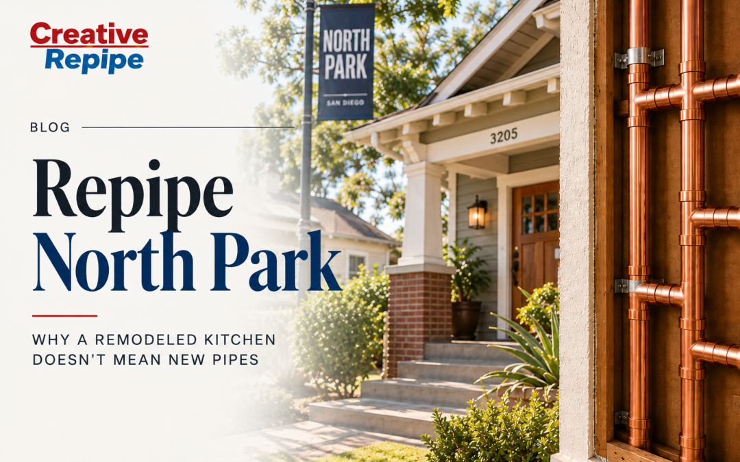 Repipe North Park: Why a Remodeled Kitchen Doesn’t Mean New Pipes